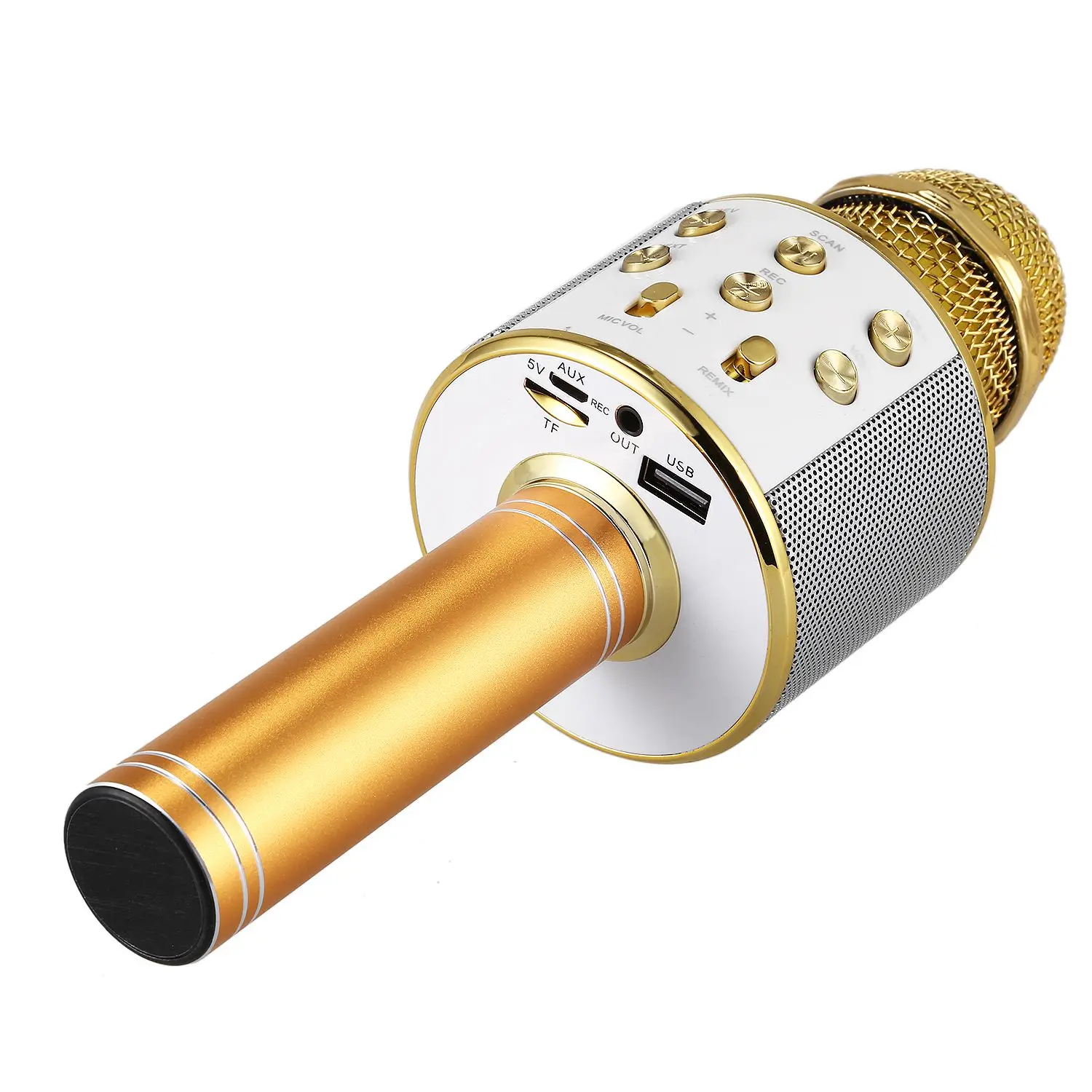 Беспроводной микрофон для караоке портативный Bluetooth мини домашний KTV