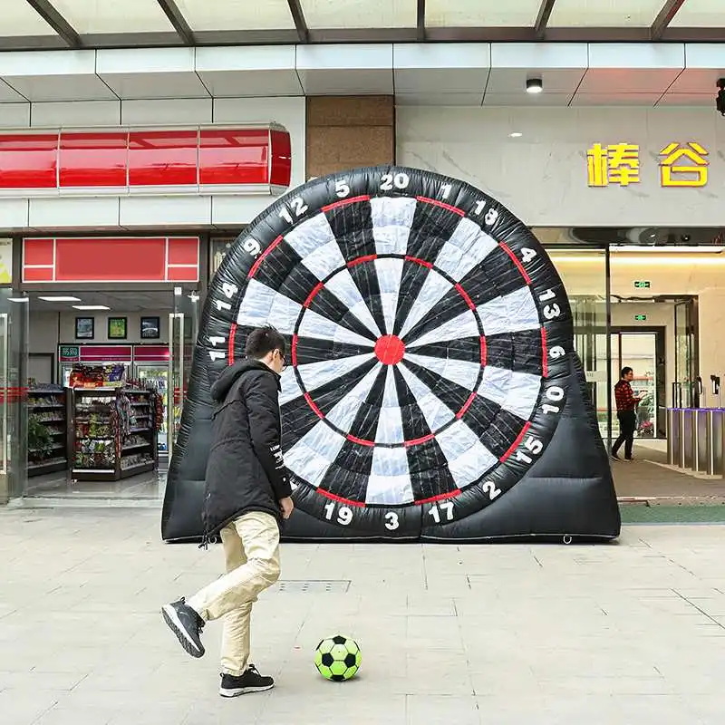 

3 Meter Huge High Inflatable Football Dart Board Outdoor Sport Games Soccer Toys Inflatable Dart Board Game With 220V Air Blower