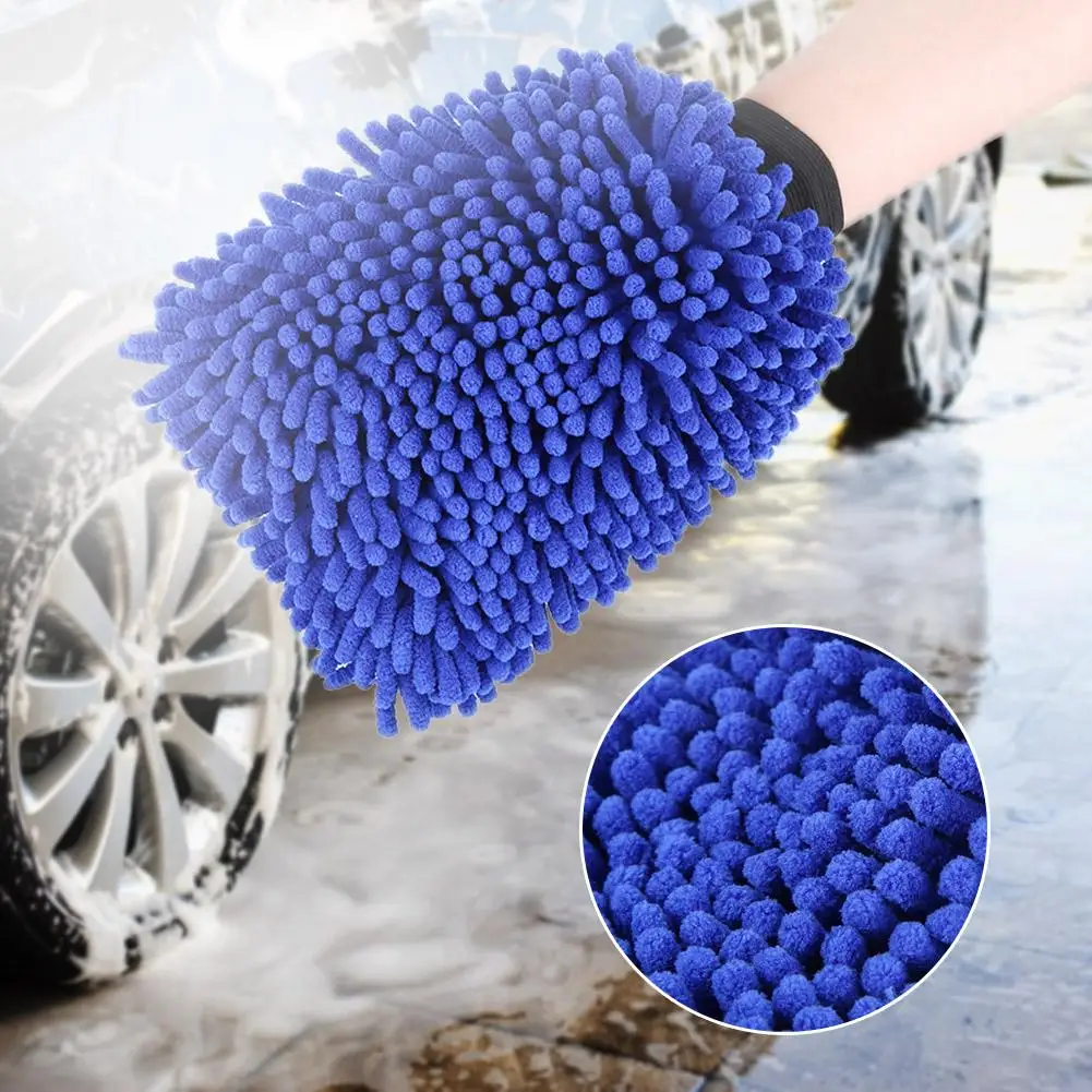 20*20 см микрофибра синель автомобильная мойка перчатки для кухни бытовой чистящий инструмент автомобили синий цвет