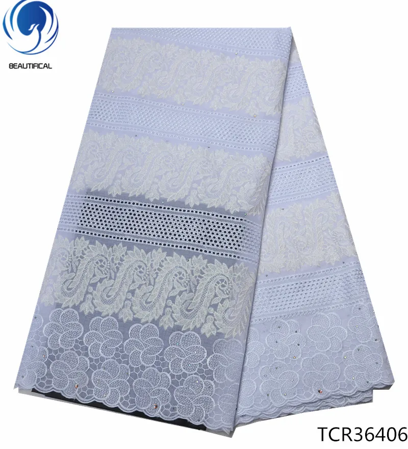 

BEAUTIFICAL Voile Lace In Switzerland African Dry Cotton Lace Fabric Fashion African Swiss Lace Fabric 5yards/lot TCR364