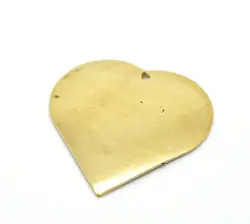 DoreenBeads 50 шт. латунь чистая бирка под штамповку метки сердце любовь для ожерелья, серьги, браслеты и т. д. 22x22 мм (B18578), иу