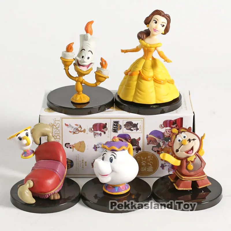 Disney Store Beauty And The Beast 6 Pc Pvc Figure Play Set Cake Topper Belle Toy Gobeyond Lv