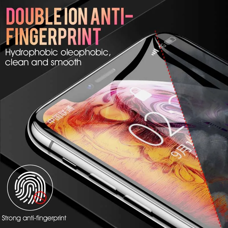 PLV 10D Weiche Volle Abdeckung Screen Protector Für iPhone 6 6S 7 8 Plus X Hydrogel Film Für iPhone