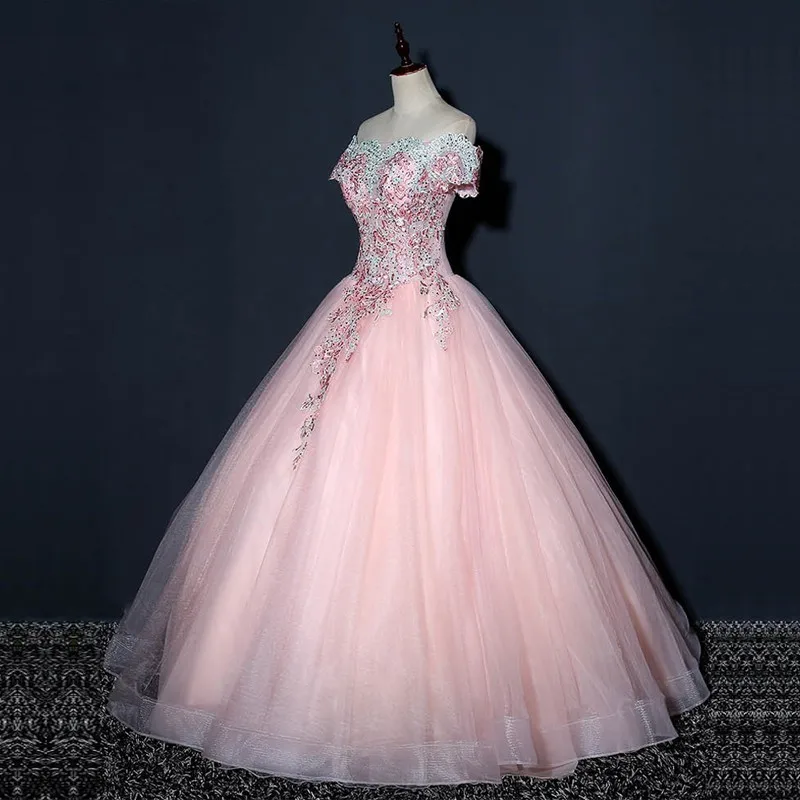 Vestido Debutante, Розовое Бальное Платье, бальные платья, милые 16 платьев для 15 лет, длинное платье для выпускного вечера, Vestido De Quinceanera