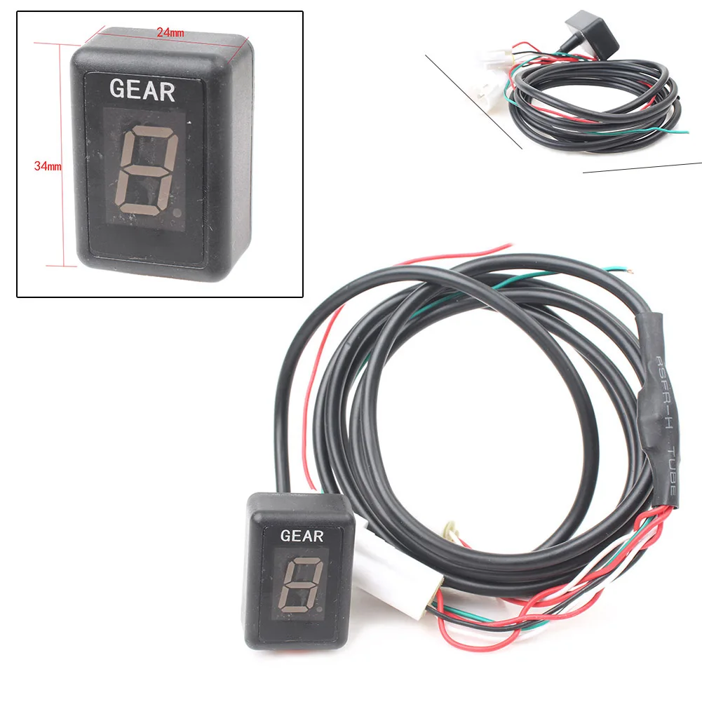 Motorcycle 1 6 Speed Gear LED Red Display Indicator Universal For Yamaha YZF R1 YZF R6 Fz6