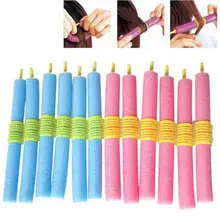 XY Fancy 12 шт. шерсть самослипание волосы бигуди Curl волосы бигуди DIY губка магия волос щипцы для завивки волос плойка Конусная