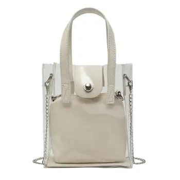

2pcs/set Girls Shoulder Handbags Clutch Women Chain Crossbody Bags Purse Shopping Bag Daily Use Foldable Bag for Women Ladies