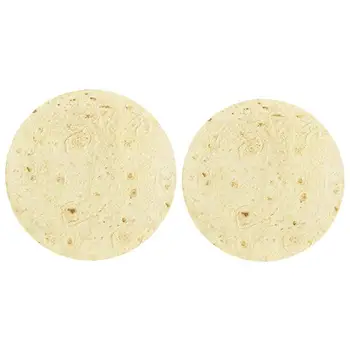 

Tortilla Texture Soft Fleece Throw Blanket Funny Pancakes Printing Round Family Car and Sofa Office Quilts Winter Bedsheet