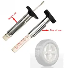 Универсальный автомобильный измеритель глубины для шин тестер цветная шина протектор метрический Gage двигатели инструмент измерения