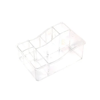 

1Pc Drawer Organizer Makeup Brush 6 Section Tray Bathroom Acrylic Clear Cosmetic Organizer Holder for Bathroom