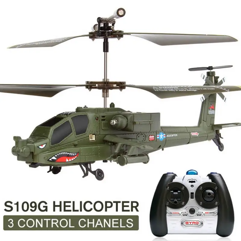 

RC Helicopter For SYMA Aeromodelling S109G For Apache Simulation Strategy Model Remote Control Aircraft Helicopter Drone