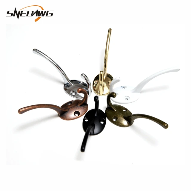 Zinc Alloy Hook Hanger 85x62x28mm Decorative Wall Hooks for Hanging Clothes  Coat Hat Double in One Hooks for Hanging - AliExpress