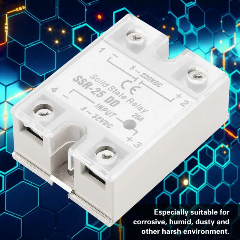 SSR 25 DD 25A 5 220 В постоянного тока твердотельное реле для промышленного процесса