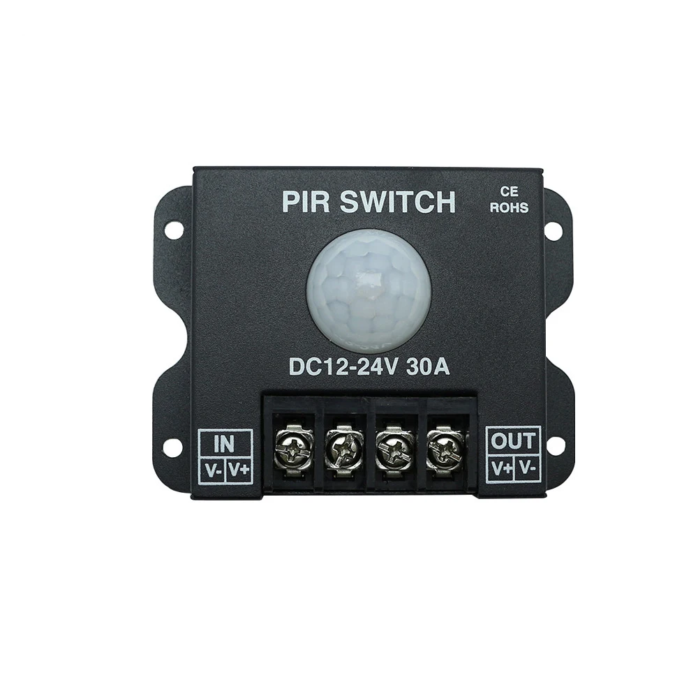 

led PIR controller Human Body Infrared PIR Motion Sensor Switch Automatic For DC12V 24V 30A LED Light Strip 45