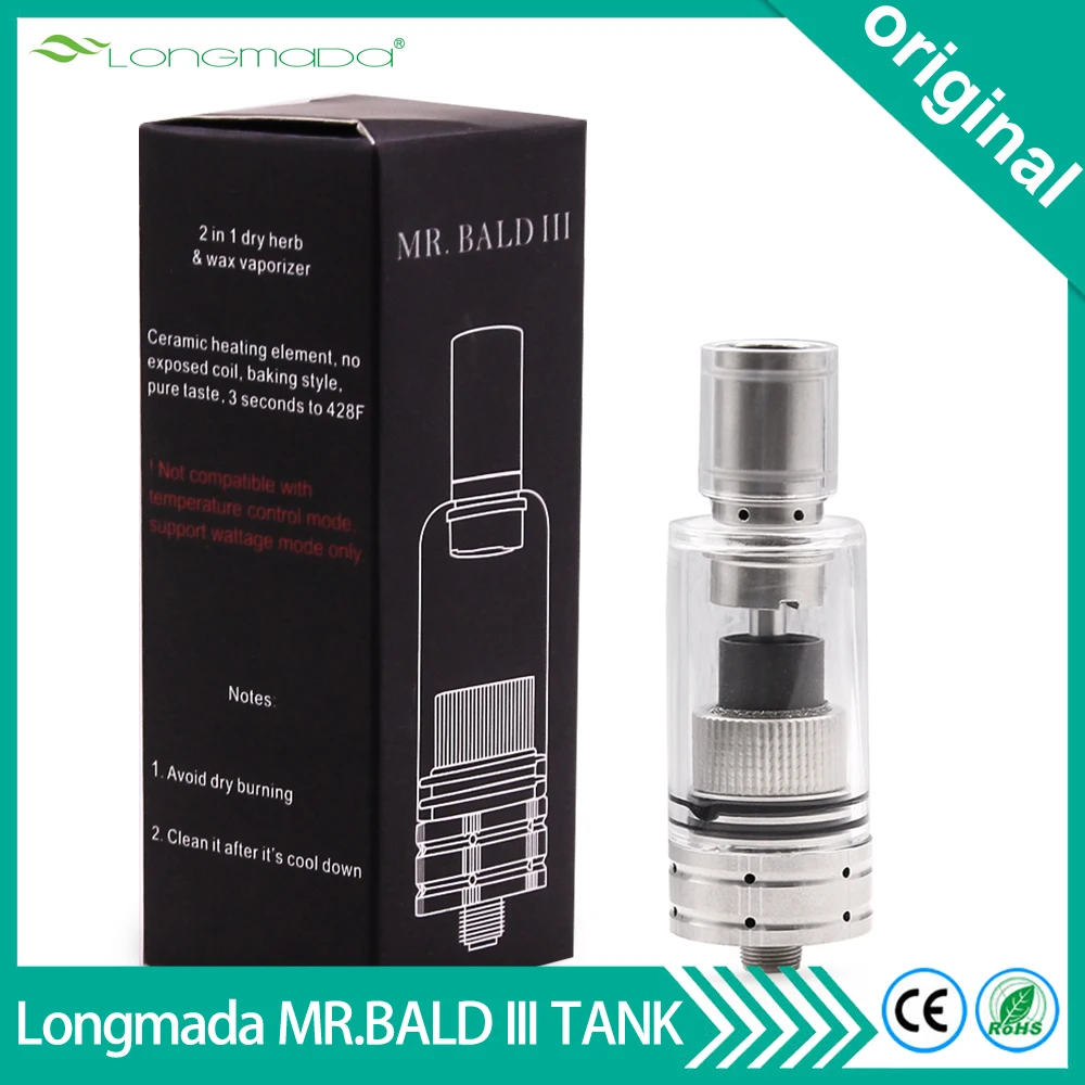 Оригинальный комплект для запуска бака Longmada Mr bald 510 атомайзер воска сухих трав