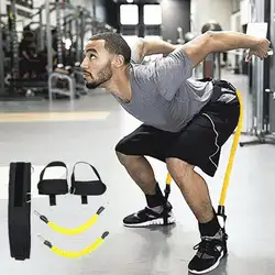 Приспособления для тренировки прыжков резинки экспандер для груди, для фитнеса набор эспандеров для игры в баскетбол волейбол Футбол ноги