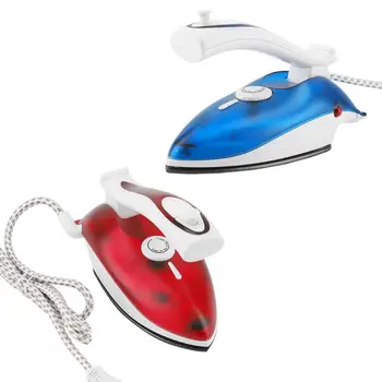 

220-240v 800W Portable Compact Size Foldable Handle Electric Steam Iron Baseplate Steam Iron Handheld Home/Travel Use