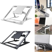 Регулируемый угол Нескользящие алюминий сплав Авто держатели для ноутбука multi охлаждения стойки офис держатель настольн