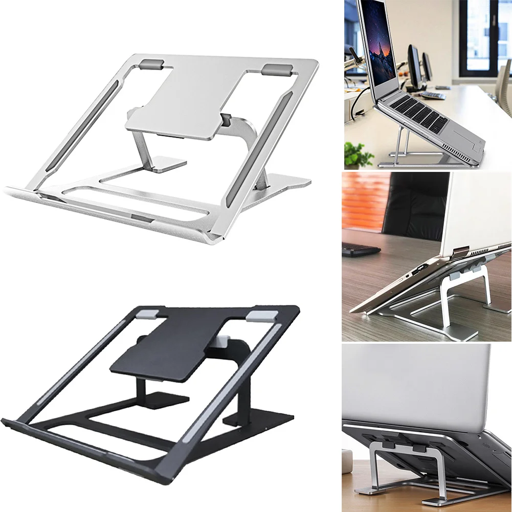 

Adjustable Angle Non Slip Aluminum Alloy Laptop Stand Multifunctional Cooling Rack Office Holder Desktop Portable Universal