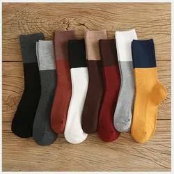 Милые цветные сочетающиеся ворсовые носки Новые корейские Harajuku девочки носки без пятки женские носки скейтбордиста студенческий стиль
