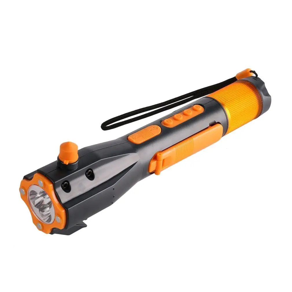 

XANES 3 in 1 U25 Crank USB Rechargeable LED Flashlight Multi-functional Car Emergency Tool Magnet Flashlight Flashlight Radio