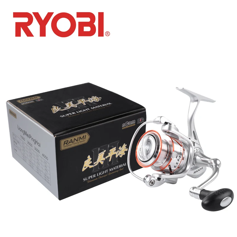 RYOBI RANMI PINGHAI Fishing Reel spinning reels 1000-8000 series 5.1:1/5.0:1 Gear Ratio MAX DRAG 10kg Ocean Boat Fishing wheels