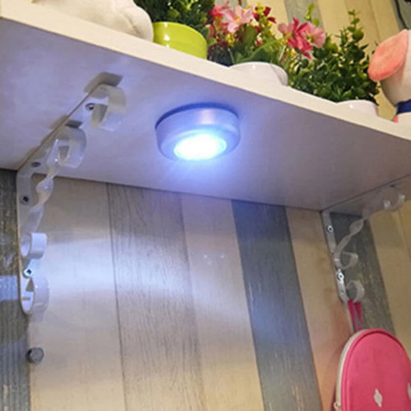 

Cordless 3LED Under Cabinet Touch Stick On Night Light Closet Kitchen Stairs