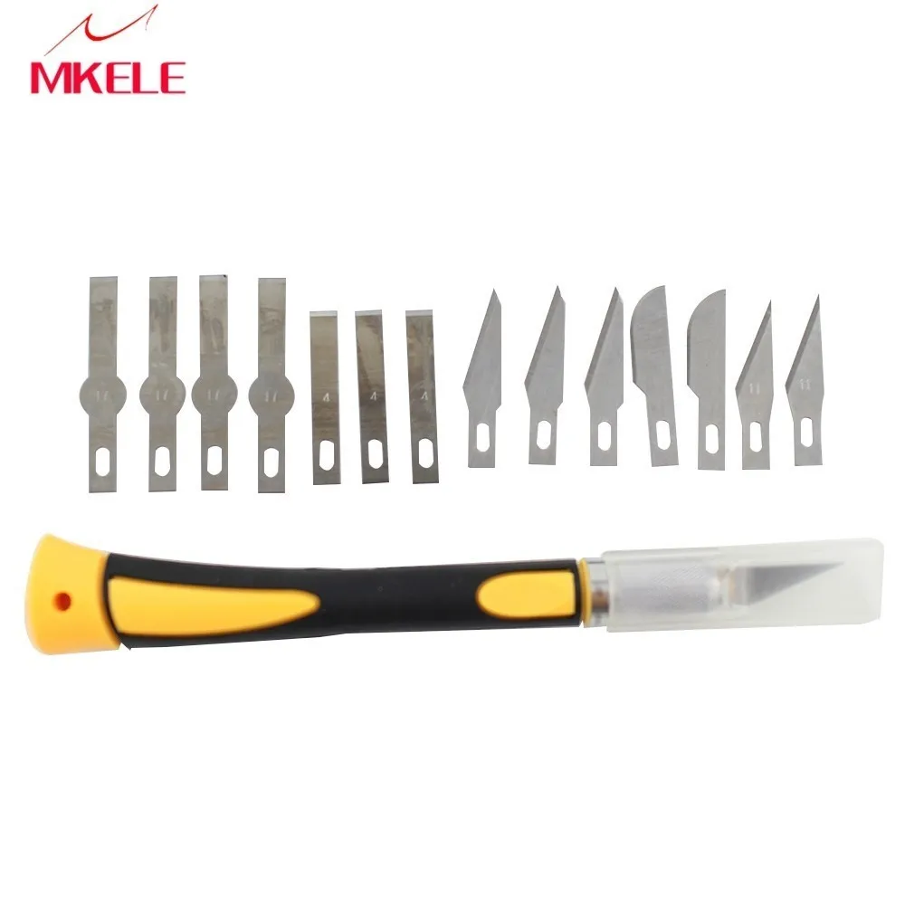 

High-end ProductK D9304 Wood Carving Knife Multi-function Carving Knife 14 Piece Knife Circuit Board Repair Knife Hobby