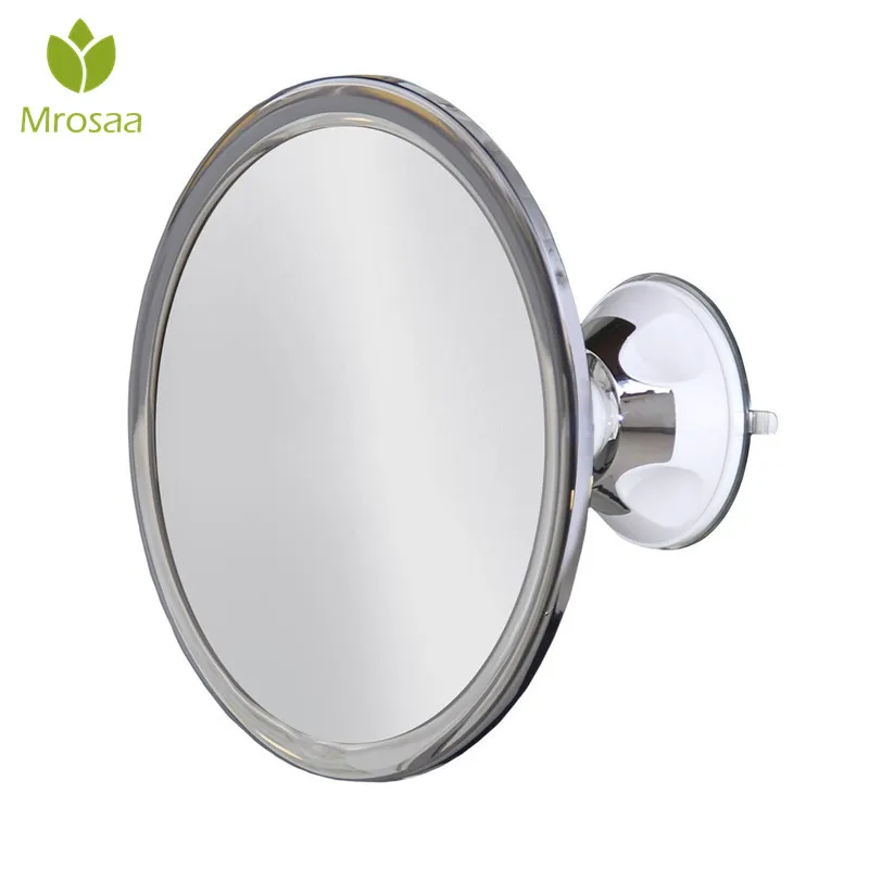 

Mrosaa Bathroom Fogless Mirror Bath Shower Mirrors with Suction Cup and 360 Rotating Anti-Fog Mirror Bathroom with Shaver Holder