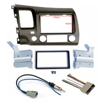 Auto Taupe Radio Stereo Doppio 2 Din Dash Kit Con Cablaggio Per 06-11 Per Honda/Civic auto Interni Auto Parti di Ricambio
