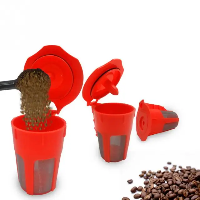 Cheap 50-100ml K-Carafe Reusable Replacement Coffee Filters Coffee Filter Cup Brewers Coffee Manchine Capsules