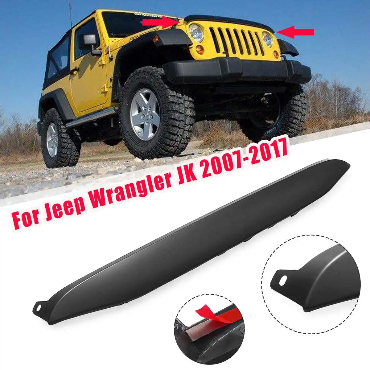 

Eyebrow Eyelids Light Brow Cover for Jeep for Wrangler JK 2007- 2017 Auto Accessories Exterior Cover