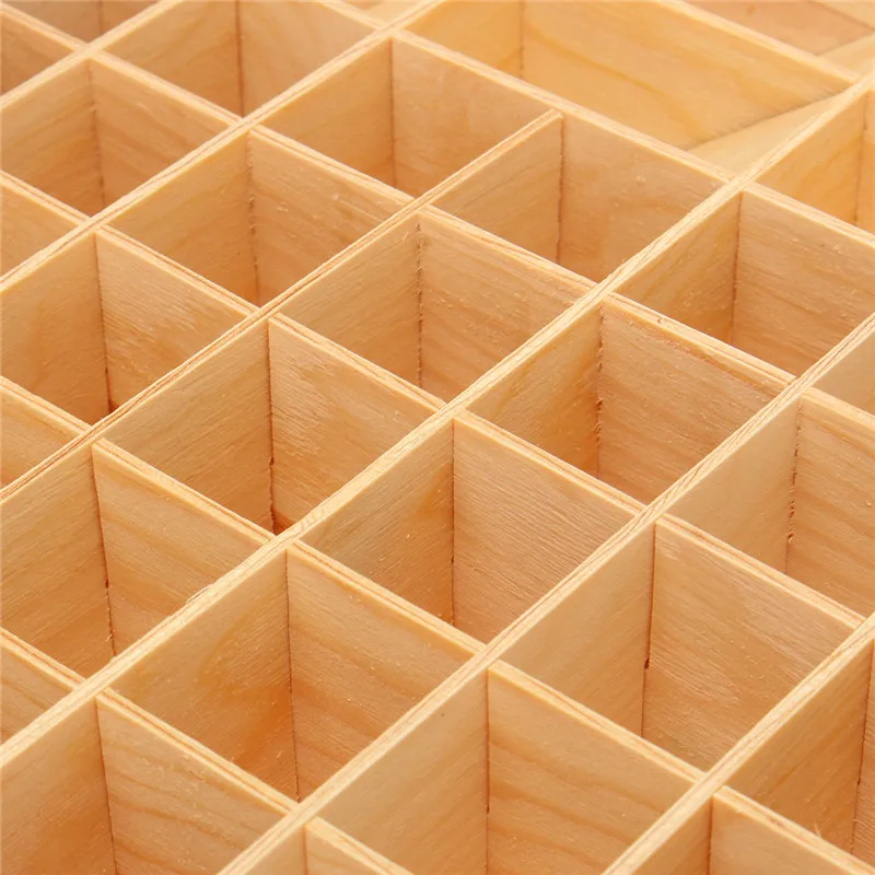 68 Slots Essential Oil Bottle Storage Box Wooden Aromatherapy Bottles Storage Organizer Jewelry Treasure Case