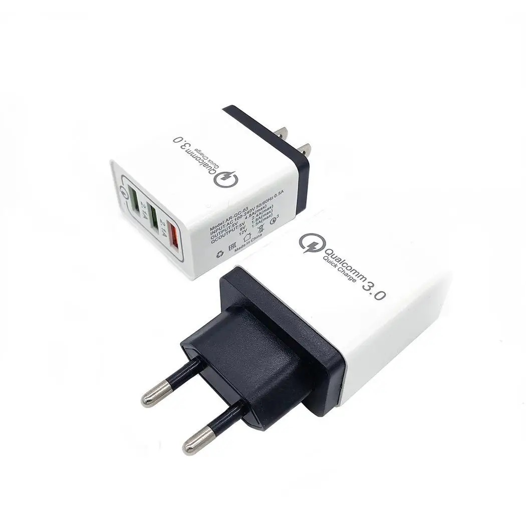 3 порта 0 USB адаптер для быстрой зарядки портативный и легкий общий настенный