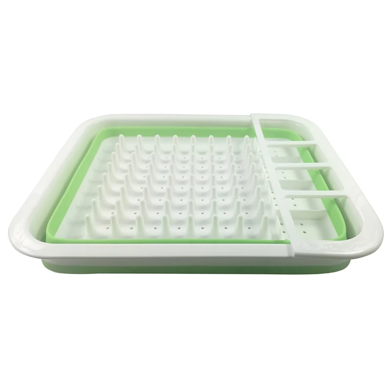 

Household Plastic Folding Kitchen Drain Rack Cutlery Cutlery Storage Box Folding Tableware Drain Rack Cutlery Cup Holder