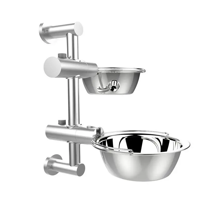 

Lifting Feeding Bowl For Dog Stainless Steel Adjustable Non-Slip Pet Bowl Food Bowl