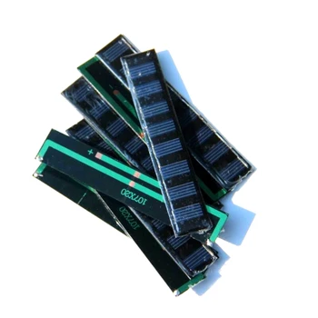 

0.3W 4V Solar Cell Polycrystalline Solar Panel Module DIY Solar Charger For 3V 2.4V Battery 107*20MM 10pcs/lot Free Shipping