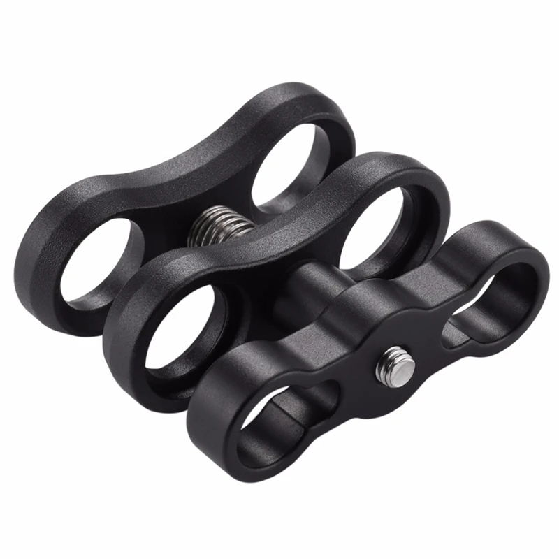 

Puluz Dual Aluminum Alloy Ball Clamp For Underwater Camera Arm System