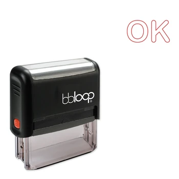 

Bbloop Ok w/Round Outline Style Font and Design Self-Ink