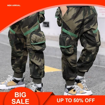 

Boys Cargo Pants Spring High Quality Teenage Boy Clothing Kids Pants Boy Trousers Children Cotton Pants Size 5 7 9 13 Year