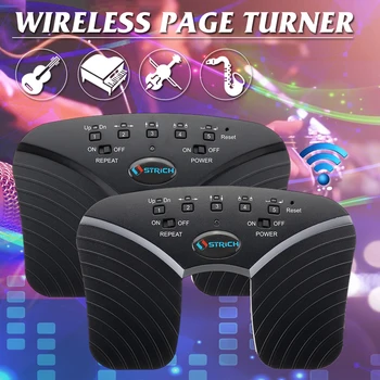 

New bluetooth Page Turner Music Pedal Wireless For Guitar Tablets PC Rechargeable Electronic Music Sheet Flipping