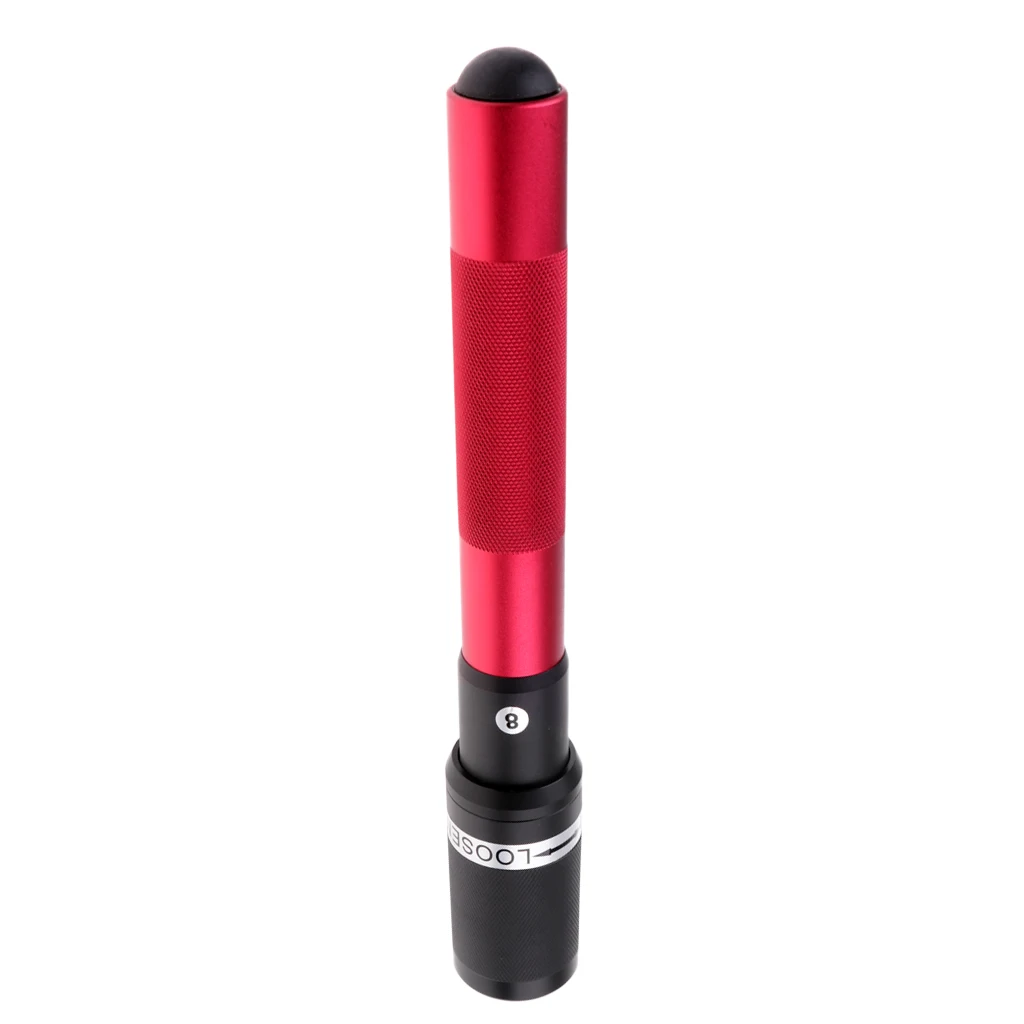 

High Quality Cue Extender Telescopic Billiard Holder Push On Telescopic Cue Extension for Billiard and Snooker Red Blue
