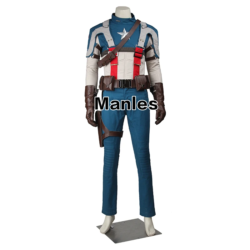В наличии Капитан Америка Первый мститель Стив Роджерс косплэй костюм для взрослых для мужчин Классический Хэллоуин полный набор мужской XL