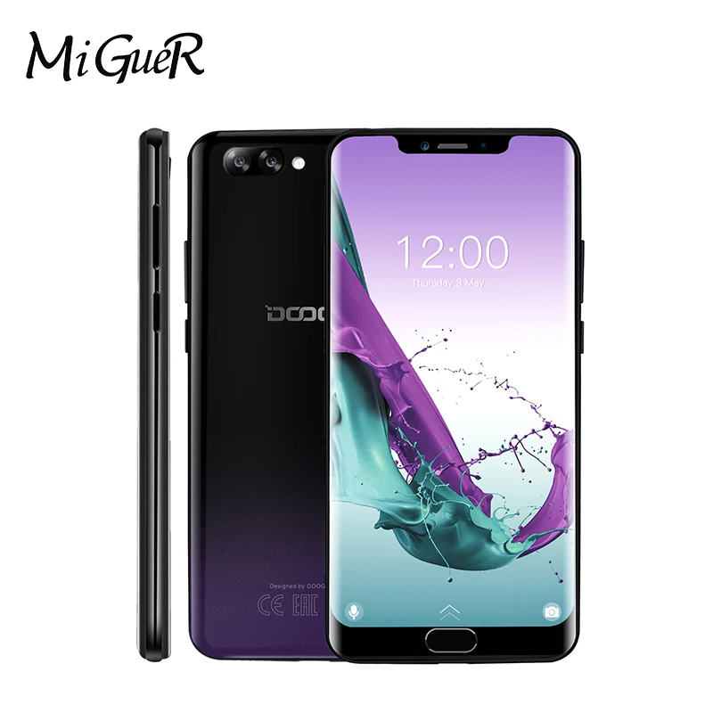 DOOGEE Y7 плюс 6 18 &quot дюймовый Android 8 1 MTK6757 Octa Core 2 5 GHz смартфон ГБ + 64 GB 5080 mAh 16.0MP 8.0MP