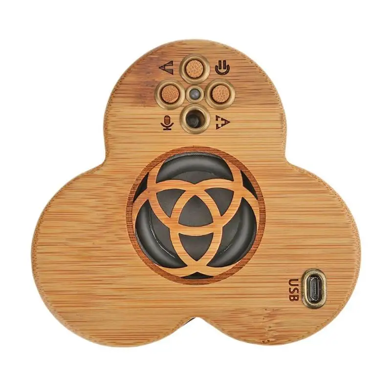 

Bamboo Wireless Bluetooth Speaker Sound Box Loudspeaker MP3 Music Player Support Hands-free Calls for PC Laptop