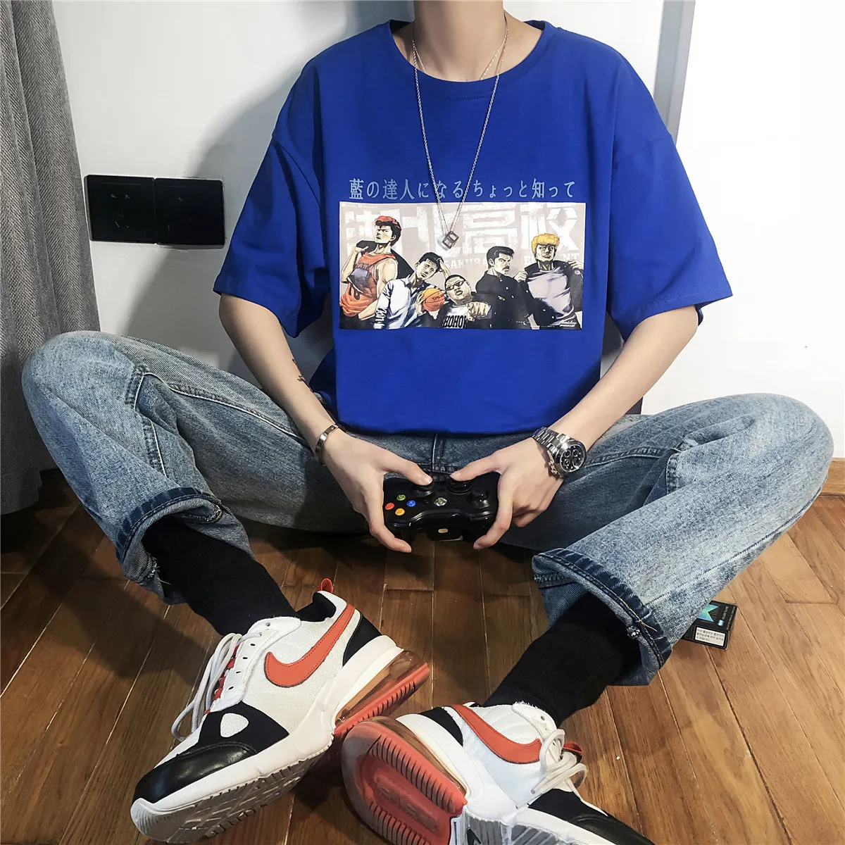New Arrivals Summer tops Men's Printing Short Sleeve t shirt High-quality White Color Loose Cotton Clothing T-shirts Plus Size