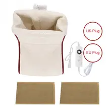 Подогреваемая электрическая теплая моющаяся грелка для ног нагревает настройки управления более теплая подушка термальный массаж для ног