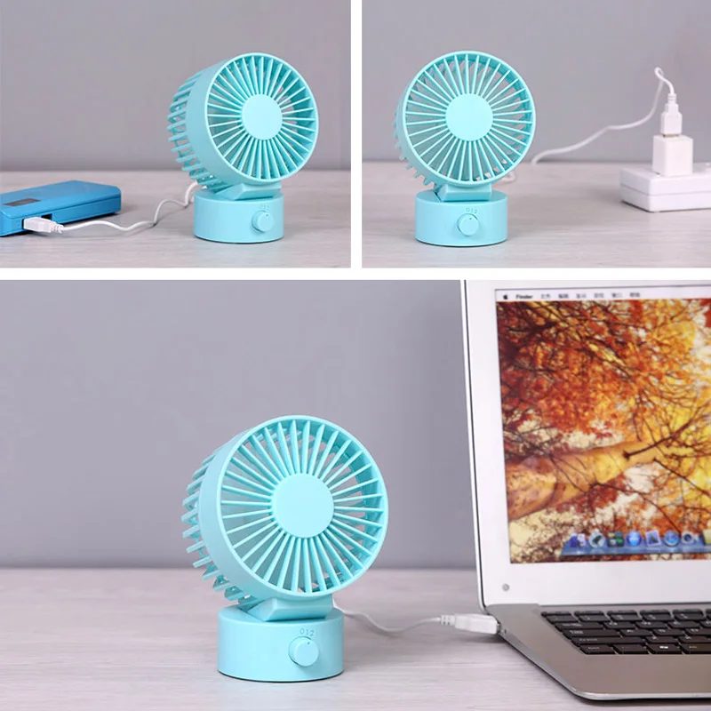 DEKAXI новый стиль Электрический двойной лопасти мини USB вентилятор гибкий