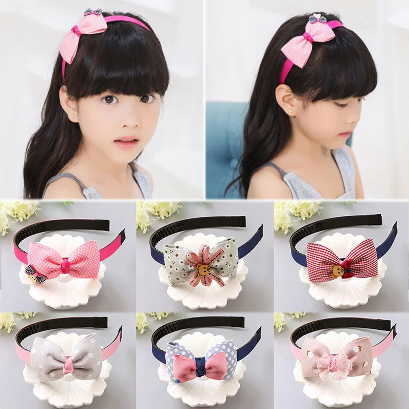 

Fashion Cute Flower Big Bows Children Headwear Hair band For Girls Spot Headband Hair Accessories
