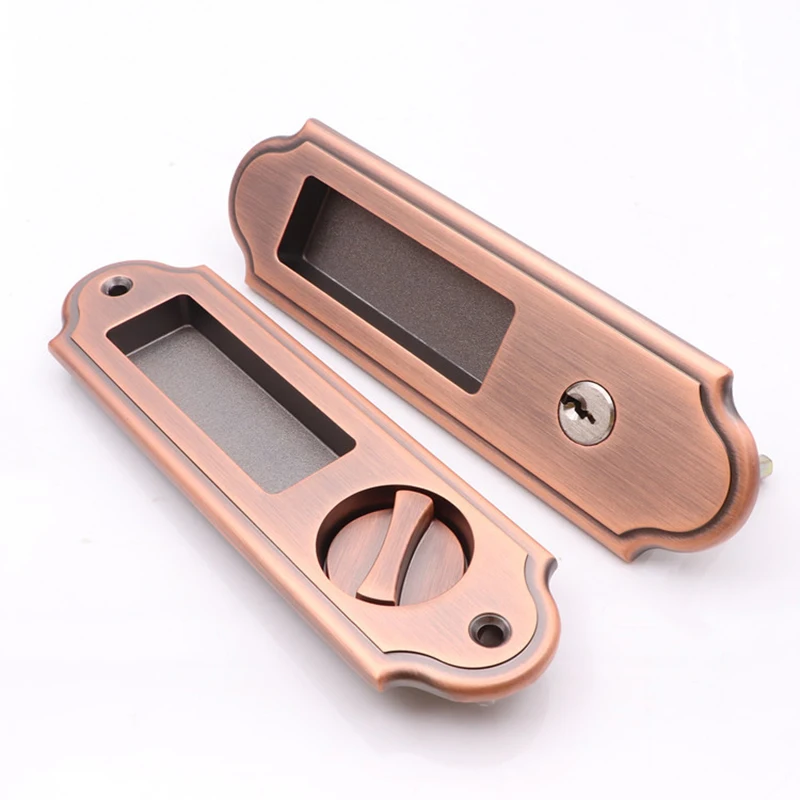 

^Movable Sliding Door Lock Handle Locks Keyed Privacy Door Security Door Lock R1